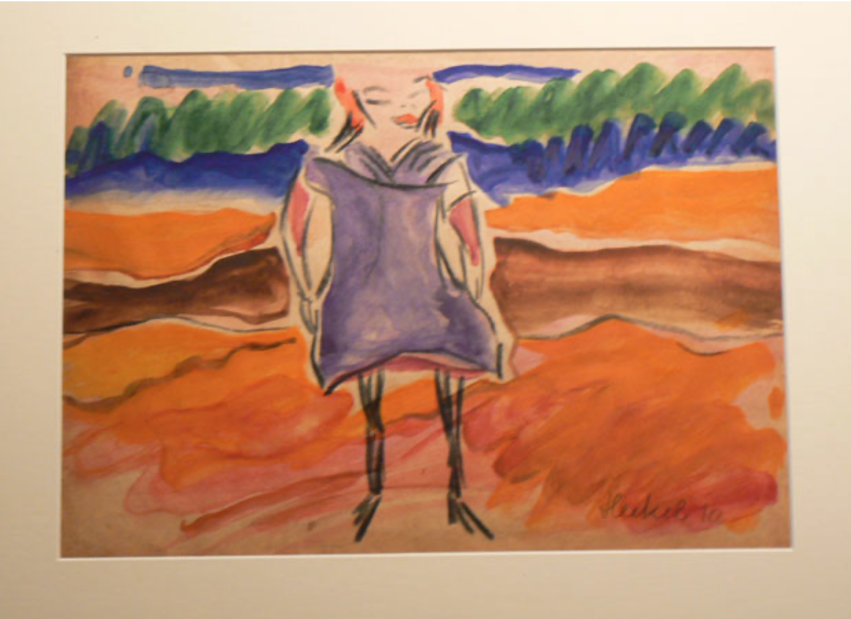 2007 – Imitation nach dem Aquarell Kind in der Hängematte, 1909 – erhalten von Privat