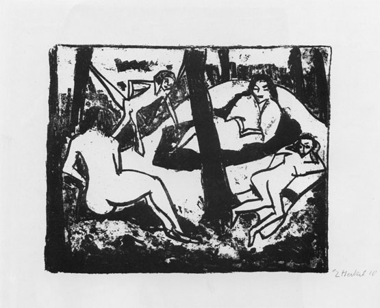 Szene im Wald, 1910