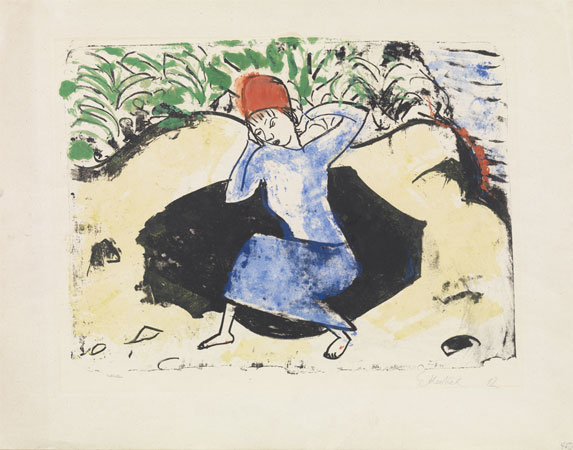 Blaues Kleid, 1912