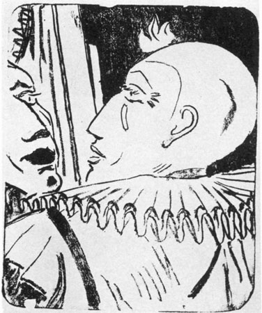 Clown vor dem Spiegel, 1946